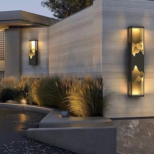 Lámpara Solar de Pared para Exteriores, Estilo Chino Moderno, Impermeable, para Jardín, Villa, Paisaje - Product Image 1