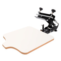 Máquina de serigrafía de un solo color para camisetas y bolsas, con certificación CE, impresora de pantalla con rodamientos, manual incluido.
