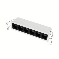 Spot de plafond LED linéaire moderne à quatre têtes, intensité variable, en aluminium, IP65, CRI97, 5000K, pour intérieur, UGR10-19, directement du fabricant
