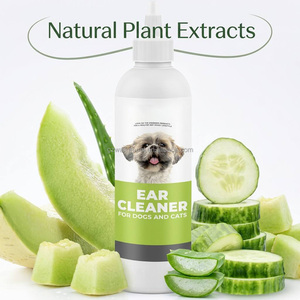 Detergente per Orecchie di Animali Domestici OEM con Etichetta Privata, Gocce per Lavaggio Orecchie di Cani e Gatti con Aloe Vera e Profumo di Cetriolo, Soluzione Delicata per la Cura degli Animali - Product Image 1