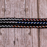 Lacets de chaussures en polyester haute résistance à motif ondulé, multicolores contrastés, pour accessoires de chaussures