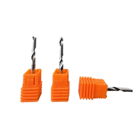 Fresa de metal duro TCT espiral de 1 filo para router CNC, cortador de fresado de un solo filo para procesamiento de acrílico, PP y PVC al por mayor