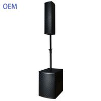 Système de sonorisation PA AOSHEN professionnel avec subwoofer actif de 10 pouces, 1000 W RMS, amplification bi-amp classe D, SPL maximal de 122 dB, pour les soirées DJ et la scène