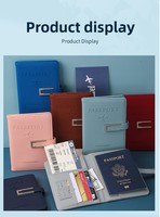Juego de bolígrafos de viaje personalizados de lujo con etiqueta de equipaje de aluminio Pasaporte de cuero genuino Familia para ideas de negocios China