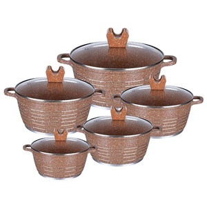 Cooklover classique Stock marmite ensemble haute qualité vert aluminium céramique Sauces pots durable métal maison ustensiles de cuisine - Product Image 3