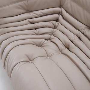 Premium Italian Style Caterpillar Floor <b>Sofa</b> Luxury 2 Seater Pleated Couch for Villa Living Room - Product Image 5