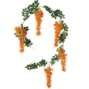 Guirnalda de Flores Artificiales de Glicinia y Forsythia <span class=keywords><strong>para</strong></span> Decoración de Techo en Bodas, Hogar y Jardín - Product Image 5