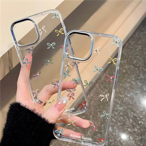 เหมาะสำหรับ iPhone 17 Pro Max เคสใสแบบนิ่มลายโบว์สีสันสดใสเต็มจอพร้อมรูขนาดใหญ่ เคสกันกระแทก - Product Image 3