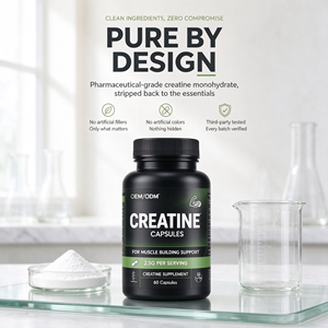 Capsules de créatine monohydrate micronisée 2,5 g par portion, complément de 60 capsules pour la musculation, OEM ODM - Product Image 4
