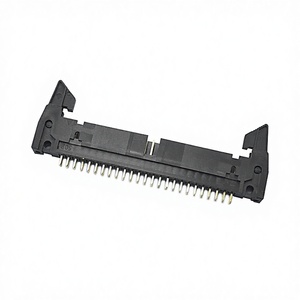2.54/2.0/1.27 mm Spacing Dual Row 10P Shrouded Box Ejector Header IDC <b>Socket</b> Hole Male PBT Housing PCB Connector - Product Image 2