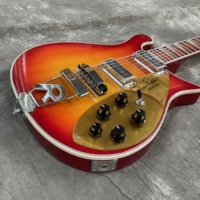 Guitare électrique 620 R-Brand Sunburst Color 12 cordes, manche en érable, touche en palissandre, binding, trémolo, pièces chromées, orange, livraison rapide