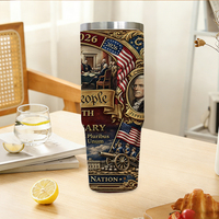 Thermos sous vide de luxe personnalisé en acier inoxydable, 30 oz, pour Noël, avec motif imprimé UV, éco-responsable et durable, édition 250e anniversaire, livraison gratuite