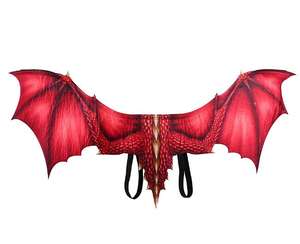 Ecowalson Halloween Dragon Wing decoración carnaval fiesta Animal disfraz para adulto niño y niña niños dragón Cosplay mascarada - Product Image 5