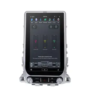 Untuk Toyota Land Cruiser Lc200 Android 11 128G Gaya Tesla Layar Sentuh Besar Pemutar Multimedia Mobil GPS Audio Radio Head Unit