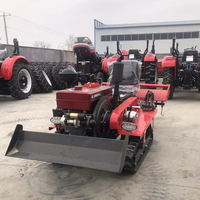 Penjualan Terbaik traktor pertanian perayap Mini 25-35 hp traktor dengan ember Putar