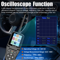 VDIAGTOOL V500 Testeur de circuits pour véhicules, test d'injecteurs 0,1V~100V, kit de sondes, outils de diagnostic du système électrique automobile, garantie 2 ans