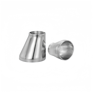 Reductor Excéntrico de Acero Inoxidable de Grado Sanitario Pulido con Diferentes Diámetros para Tuberías de Fluidos Químicos - Product Image 2