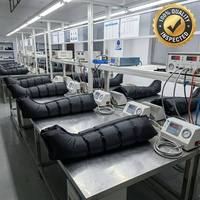 Masseur de jambes à ondes d'air CAREVO OEM/ODM, système de compression pneumatique pour tout le corps, appareil de thérapie par pression séquentielle avec minuterie