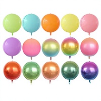 Ballon Macaron 4D Premium de 22 pouces, dégradé rose flottant, pour décoration de fête d'anniversaire, de Noël ou de mariage pour filles
