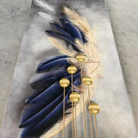 Panneaux muraux flexibles à haute brillance en PVC, revêtement décoratif en marbre, feuilles de plastique avec revêtement UV pour la décoration intérieure moderne