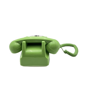 Cổ xanh Retro điện thoại có dây điện thoại cố định sử dụng nhà cổ điển với số quay số điện thoại viễn thông của nhà máy - Product Image 6