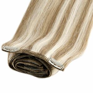 KSWIGS Extensions de cheveux vierges chinois Remy à clipser, vente en gros, haute qualité, couleur claire - Product Image 5
