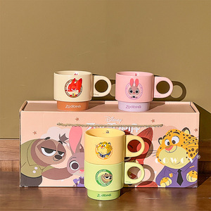 Taza Apilable <span class=keywords><strong>de</strong></span> Cerámica con Dibujos Animados <span class=keywords><strong>para</strong></span> Mujeres y Parejas, Taza <span class=keywords><strong>de</strong></span> Café <span class=keywords><strong>de</strong></span> Alta Estética, Juego <span class=keywords><strong>de</strong></span> <span class=keywords><strong>Regalo</strong></span>, Apta <span class=keywords><strong>para</strong></span> Lavavajillas, <span class=keywords><strong>para</strong></span> Cumpleaños y <span class=keywords><strong>Desayuno</strong></span> - Product Image 2