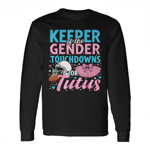 Camiseta de manga larga para revelación de género Touchdowns Or Tutus - Product Image 2