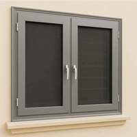 Fenêtre à battant en aluminium de qualité professionnelle avec double vitrage et joint d'étanchéité résistant aux intempéries, fenêtres en aluminium à rupture de pont thermique