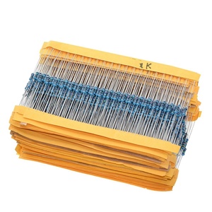 100pcs 1/4W 1R~22M 1% Metal film <strong>resistor</strong> 100R 220R 1K 1.5K 2.2K 4.7K 10K 22K 47K 100K 100 220 1K5 2K2 4K7 ohm resistance