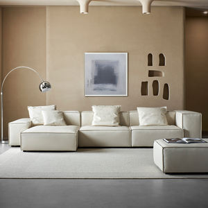 Classique Super Grande Combinaison Élégant Tissu Salon De Beauté Canapé Canapés Modulaires En Cuir Véritable Combo Canapé Sectionnel - Product Image 3