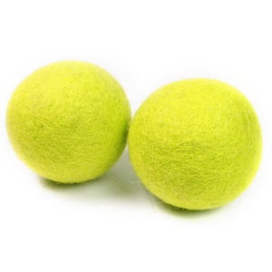 Boule de feutre sèche-linge fait à la main, 1 pièce, boule de feutre rouge coloré vert en tissu naturel, plus de 1000 boules à feutre - Product Image 2