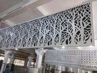 Écran rétro personnalisé en aluminium grille en alliage d'aluminium cloison fenêtre en aluminium fleur de fenêtre