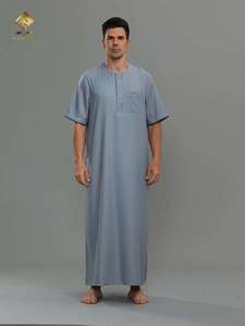 HARAMAIN Nueva Túnica Musulmana Qatari de Moda, Elegante y Cómoda para Hombres Árabes, Suave y Agradable - Product Image 2