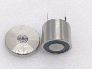 45kgf छोटे सोलनॉइड विद्युत एगनेट पावर-ऑन dc12v 24v विद्युत चुंबक कोइल लिफ्टर के लिए विद्युत मैग्नेट कोइल लिफ्टर - Product Image 2