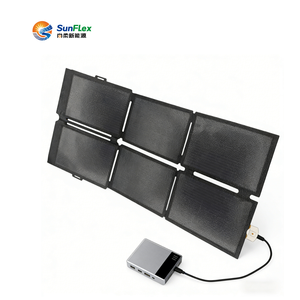 Panneaux solaires flexibles en perovskite portables 32W 80W USB Type C pour téléphone portable, camping en plein air, randonnée, voyage, entièrement flexibles - Product Image 2