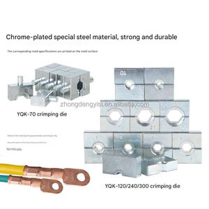 เครื่องมือจีบสายไฮดรอลิกเหล็กแบบแมนนวลสำหรับงานอุตสาหกรรม รุ่น YQK-300 16 ตัน 9 AWG 600 MCM แบบอเนกประสงค์ - Product Image 6