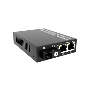 Convertidor de Medios SFP de Fibra Óptica Ethernet 2FE+1FX, 1 Puerto Óptico + 2 Puertos Eléctricos, 10/100Mbps, ¡Oferta! - Product Image 1