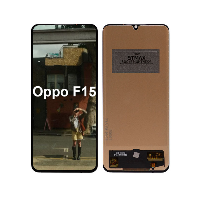 Incell LCD Display Panel OPPO F15 Mobile Phone Screen Assembly with Touch Digitizer and Professional Quality Inspection