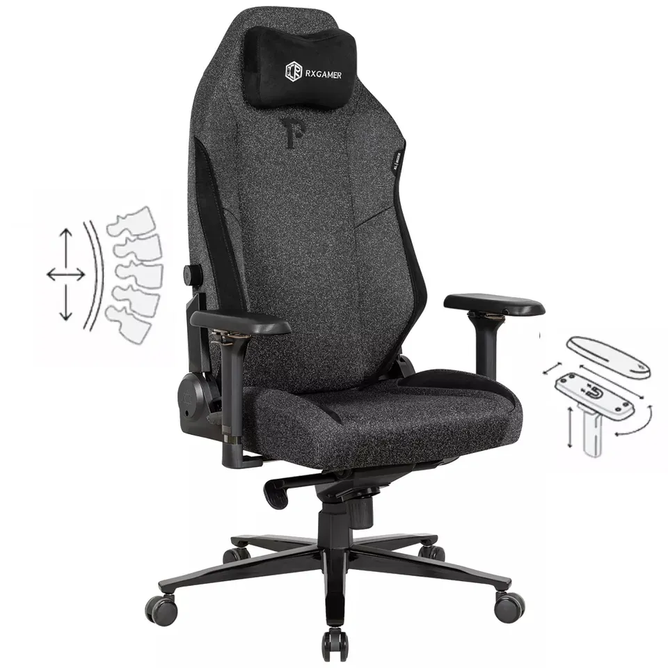 Wholesale high quality home new high back fabric computer reclining magnetic headrest gaming chair