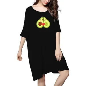 OEM Custom Bamboo One Size Fits Most T-shirt Stretchy Sleep Tee Oversized Sleep Tees Supplier