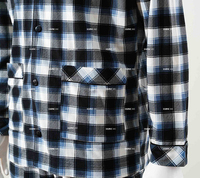 Ensemble de pyjama à carreaux pour hommes en gros – Pantalon et haut en maille brossée, vêtements de nuit et de détente décontractés deux pièces avec cordon de serrage à la taille, doux et confortable