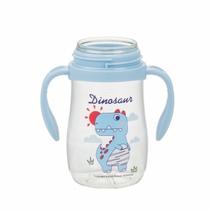 Gobelet d'apprentissage pour bébé PINKAH avec logo personnalisé, sans BPA, en PP et Tritan, dessin animé, 360 ml, avec poignée et paille à débit lent, 0-12 mois - Product Image 6