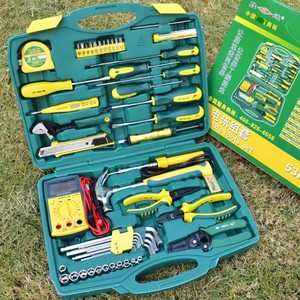 Shengda 58 Piece <b>Tool</b> <b>Set</b> 1/4 In Socket Drive Combination Kit For Home Electrical Repair With Multimeter And Hard Case - Product Image 4