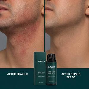 Protector Solar Post-Afeitado de 50 ml <span class=keywords><strong>con</strong></span> FPS 30, Protección Mineral UV, Bálsamo Calmante para Irritaciones por Afeitado para Hombres, Venta al Por Mayor - Product Image 3