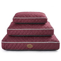 Tapis orthopédique personnalisé pour animaux de compagnie, tissu matelassé 100% polyester, mousse à mémoire de forme D32 Egg Crate, mousse 25D, OEM ODM