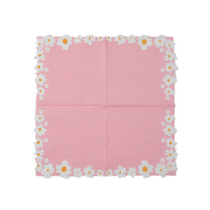 Daisy Printed Paper Napkins 330mm X 330mm For Birthday Party Hotel Restaurant Use - Product Image 5