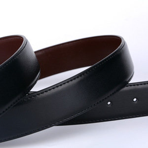 Cinto de Couro Genuíno para Homens com Fivela Personalizada OEM ODM, Cinto de Negócios Reversível e Rotativo de Dupla Face - Product Image 4