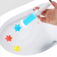 Gel Nettoyant Aromatisant pour Toilettes en Forme de Fleur, Désodorisant pour Cuvette de Toilettes, Détergent WC