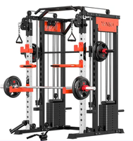 Hot All-In-One Home Gym Equipment Multi-Functional Squat Rack and Smith Machine avec Power Rack Exercise Plate and Cable Drive